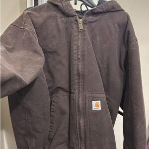 Carhartt mens Dark Brown Hooded Jacket
